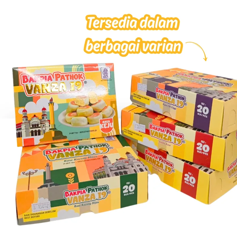 Bakpia Vanza19 - Kacang Hijau — oleh-oleh khas Jogja